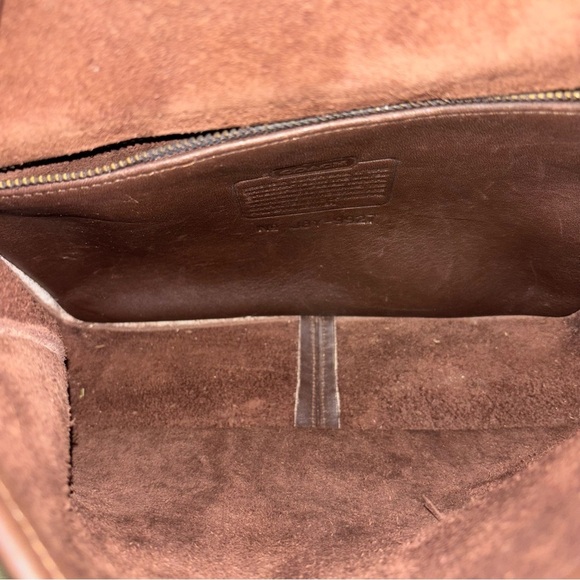 Coach Willis #9927 Mahogany Brown Leather Bag Vintage Brass/Gold Hardware - Picture 6 of 9